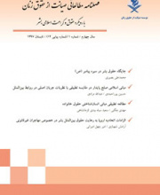 پژوهشنامه حقوق بشری (صیانت از حقوق زنان سابق)